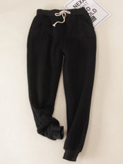 Margot Fennimore | Lamb Fleece Lined Jogger Pants For Women