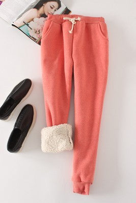 Margot Fennimore | Lamb Fleece Lined Jogger Pants For Women
