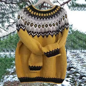 Solange Winterbourne | Nordic Fair Isle Oversized Sweater For Women