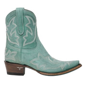 Roxane Belmont | Red Cowboy Boots With Embroidered Stitching For Women