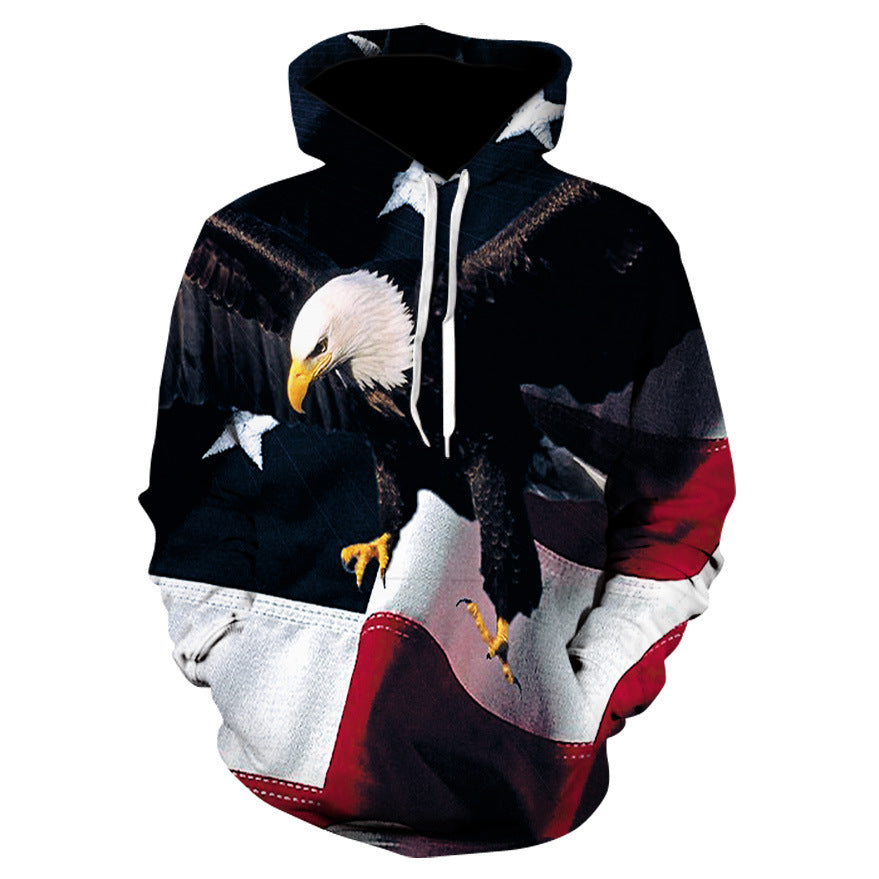 Chiara Marchetti | Eagle Print Veterans Day Hoodie Unisex