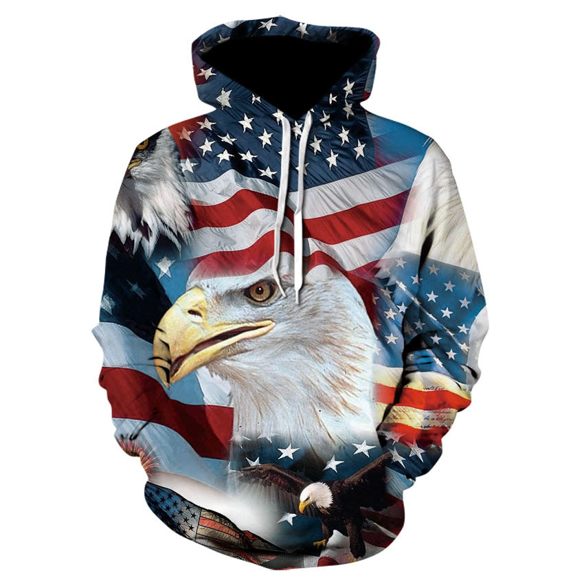 Chiara Marchetti | Eagle Print Veterans Day Hoodie Unisex