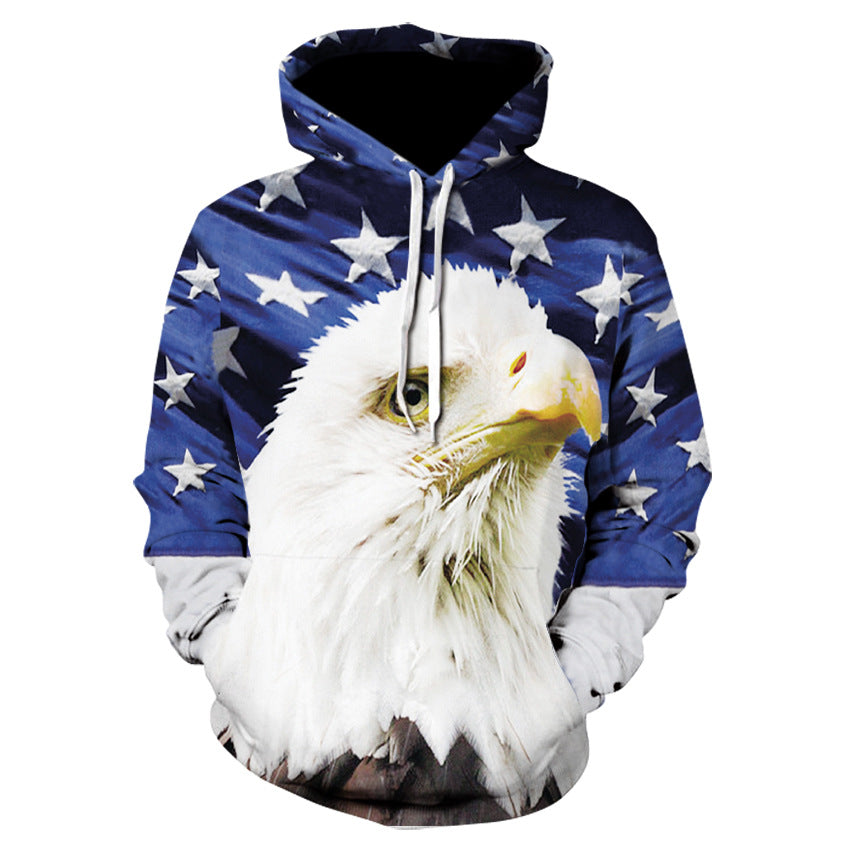 Chiara Marchetti | Eagle Print Veterans Day Hoodie Unisex