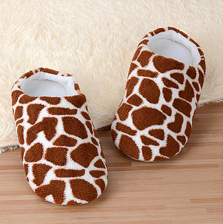 Marlo Thornford | Cow Print Fluffy Slippers For Women