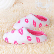 Marlo Thornford | Cow Print Fluffy Slippers For Women