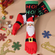 Harper Delacourt | Festive Santa Five-Toe Christmas Socks For Women