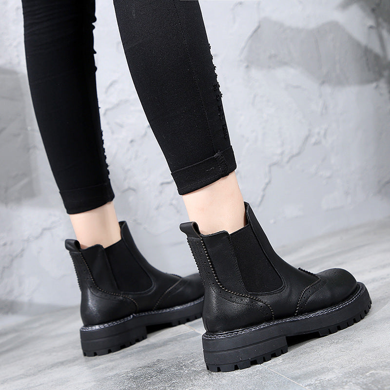 Vanessa Colbert | Brogue Chelsea Boots For Women
