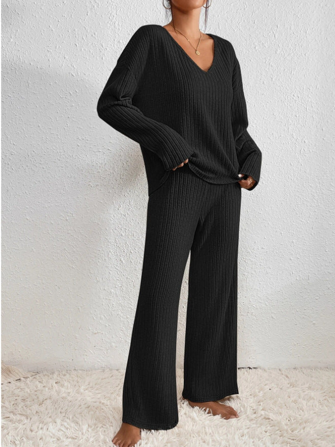 Camille Delacroix | Ribbed Knit Lounge Set For Women
