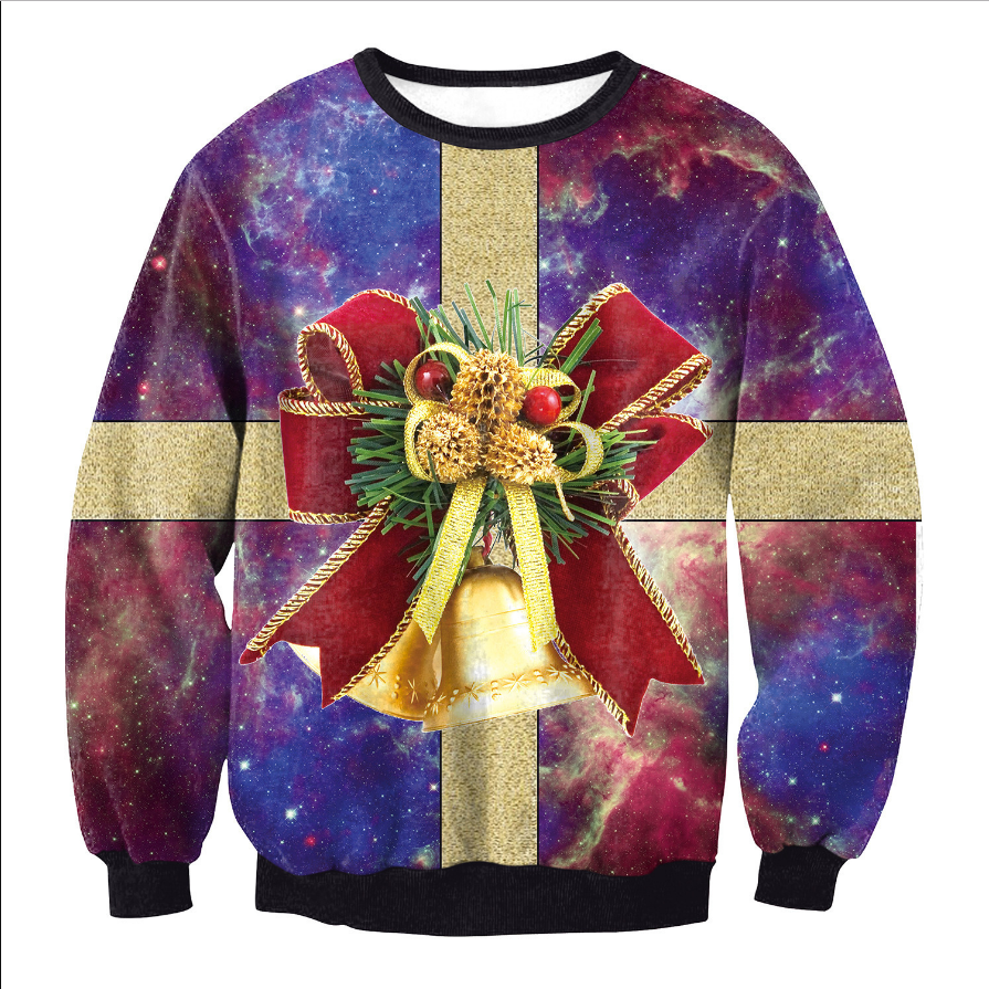 Merry Knit | Multicolor Patchwork Christmas Sweater For Women