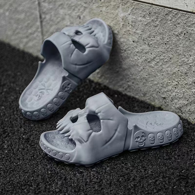 Skeleton Crew | Skull Halloween Slippers For Unisex