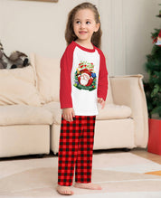 Merry Hearth | Red Raglan Santa Print Christmas Pyjamas Unisex & Family