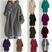 Solene Girard | Zip-Up Fleece Hoodie For Women