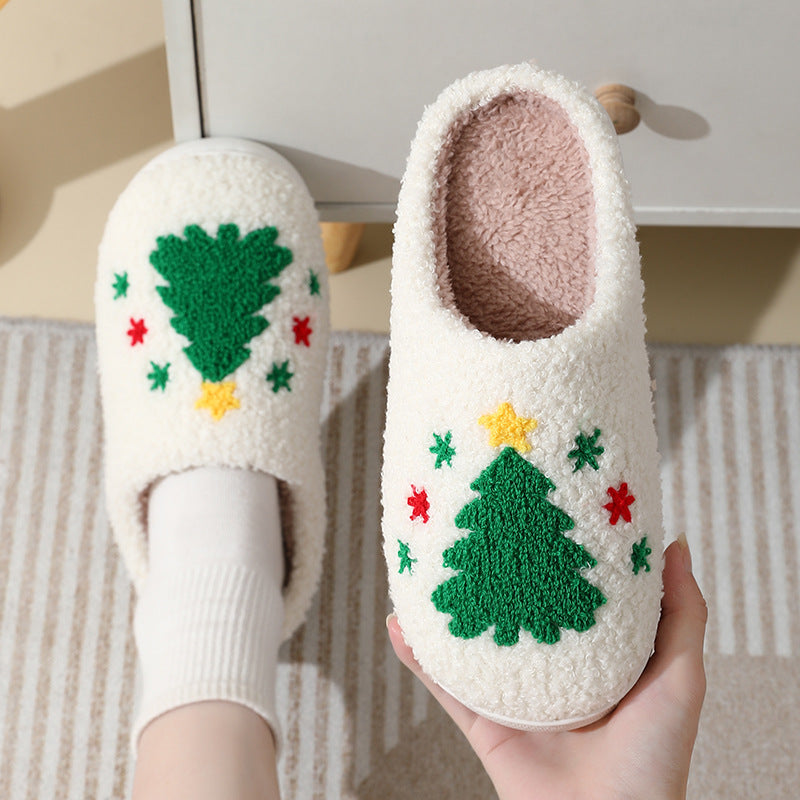 Noel Ashworth | Cozy Santa Claus Christmas Slippers For Women And Men