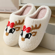 Noel Ashworth | Cozy Santa Claus Christmas Slippers For Women And Men