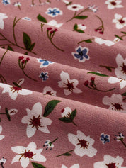 Rosalinde Fleurcourt | Floral Print Bishop Sleeve Smocked Waist Maxi Dress