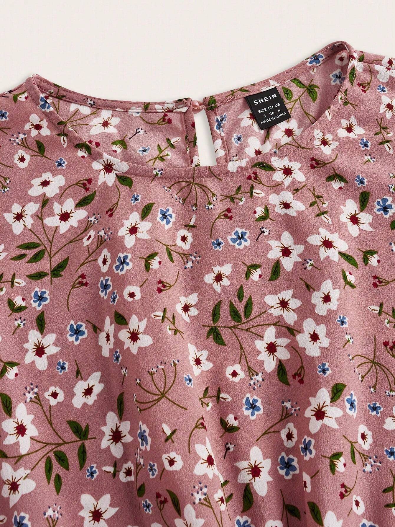 Rosalinde Fleurcourt | Floral Print Bishop Sleeve Smocked Waist Maxi Dress