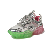 Valentina Rousseau | Metallic Chunky Sneakers For Women