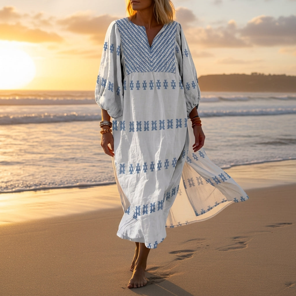 Serena Calloway | Green Boho Maxi Dress For Women