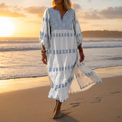 Serena Calloway | Green Boho Maxi Dress For Women