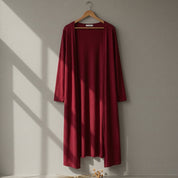 Lily Adams | Long Open-Front Cardigan in Navy Blue For Women