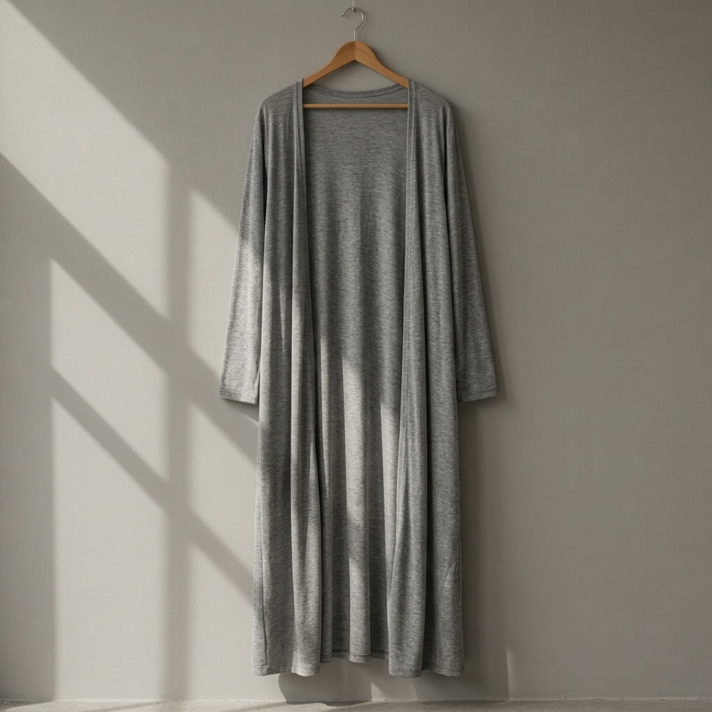 Lily Adams | Long Open-Front Cardigan in Navy Blue For Women