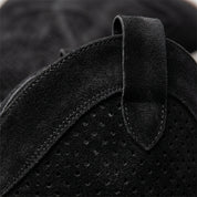 Isabella Allen | White Perforated Cowboy Ankle Boots For Women