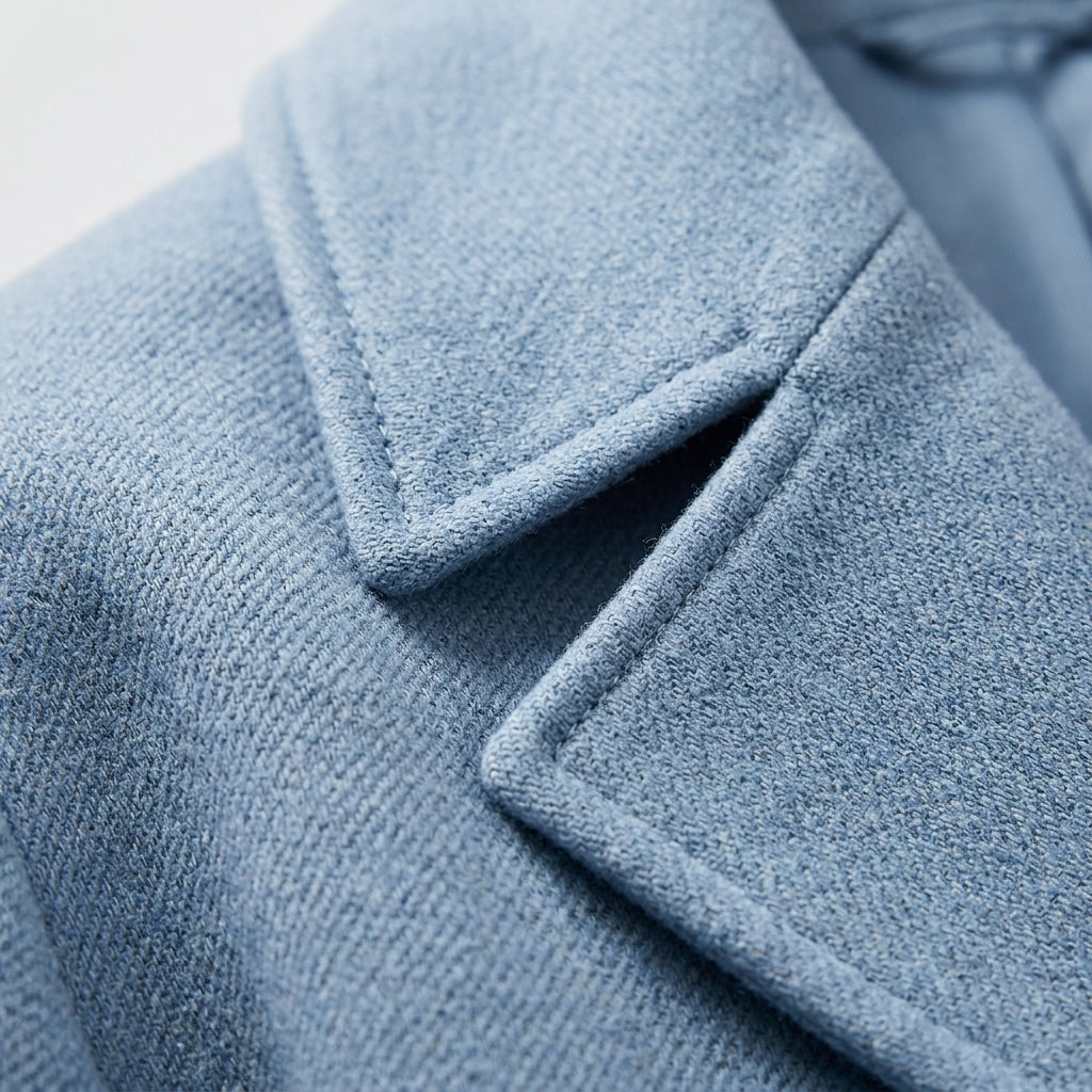 Yvette Harrowfield | Oversized Wide Collar Wrap Coat For Women