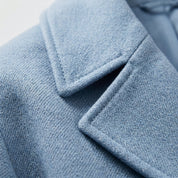 Yvette Harrowfield | Oversized Wide Collar Wrap Coat For Women