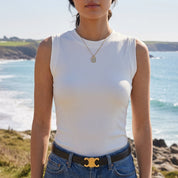 Aurelie Vanthorpe | Ribbed Sleeveless Tank Top For Women