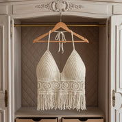 Sylvana Reinholt | Crochet Halter Crop Top For Women