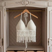 Sylvana Reinholt | Crochet Halter Crop Top For Women