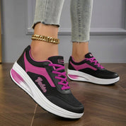 Camille Reston | Black Platform Sneakers For Women