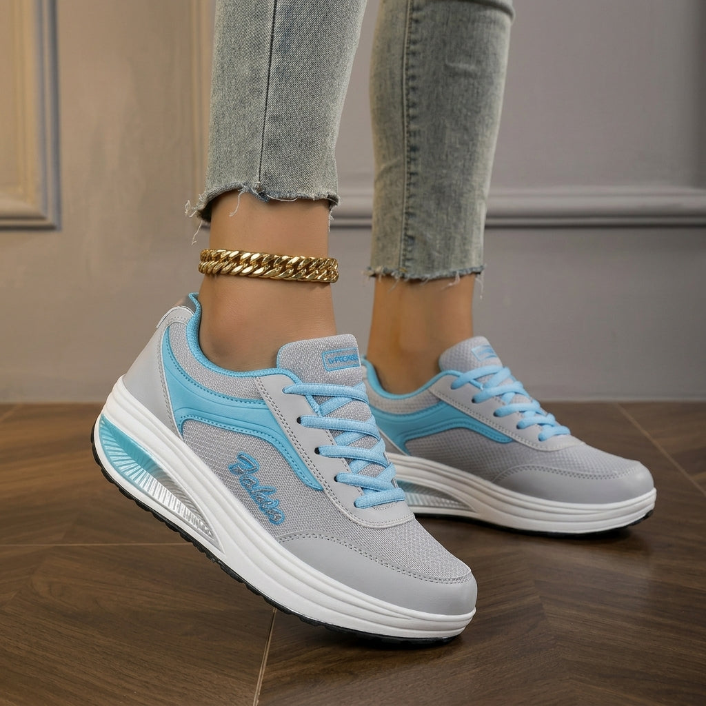 Camille Reston | Black Platform Sneakers For Women