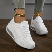 Camille Reston | Black Platform Sneakers For Women