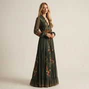 Elara Castelmont | Granada Embroidered Maxi Dress For Women