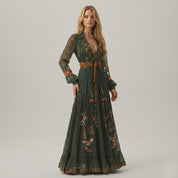 Elara Castelmont | Granada Embroidered Maxi Dress For Women