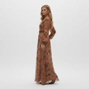 Elara Castelmont | Granada Embroidered Maxi Dress For Women