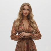 Elara Castelmont | Granada Embroidered Maxi Dress For Women