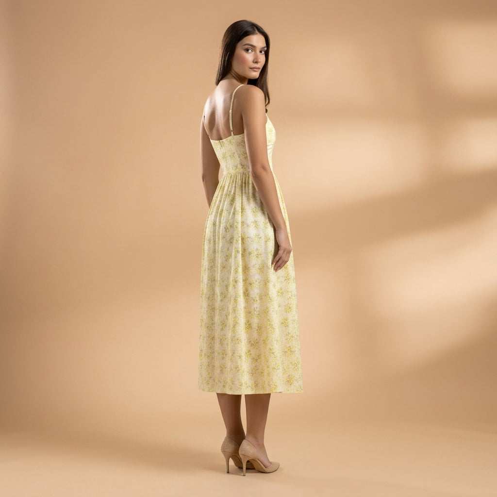 Isabelle Sorrento | Floral Midi Dress For Women