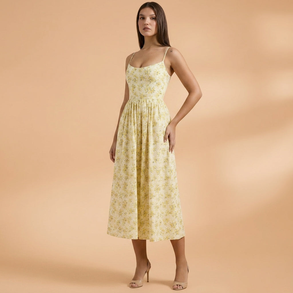 Isabelle Sorrento | Floral Midi Dress For Women