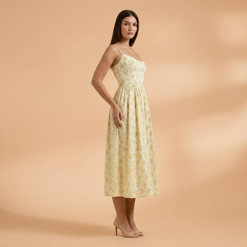 Isabelle Sorrento | Floral Midi Dress For Women