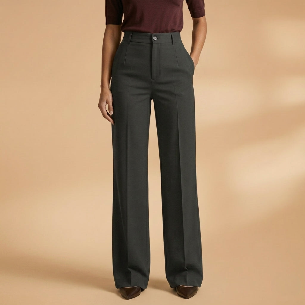 Clarette Pemberton | High-Waist Tailored Trousers For Women