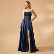 Seraphina Elwood | Satin Maxi Evening Gown For Women
