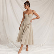 Elise Davenport | Corset Midi Dress For Women
