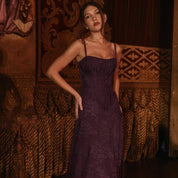 Eliana Corvette | Corset Floral Maxi Dress For Women