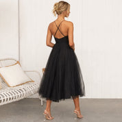 Isabeau Rosemont | Corset Tulle Midi Dress For Women