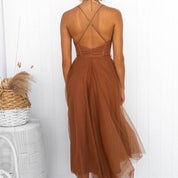 Isabeau Rosemont | Corset Tulle Midi Dress For Women
