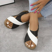 Vivienne Portofino | Color Block Wedge Sandals For Women