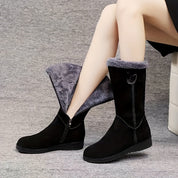 Camille Brindisi | Faux Fur Cuffed Snow Boots For Women
