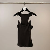 Lucille Davenport | Ribbed Racerback Tank Top For Women